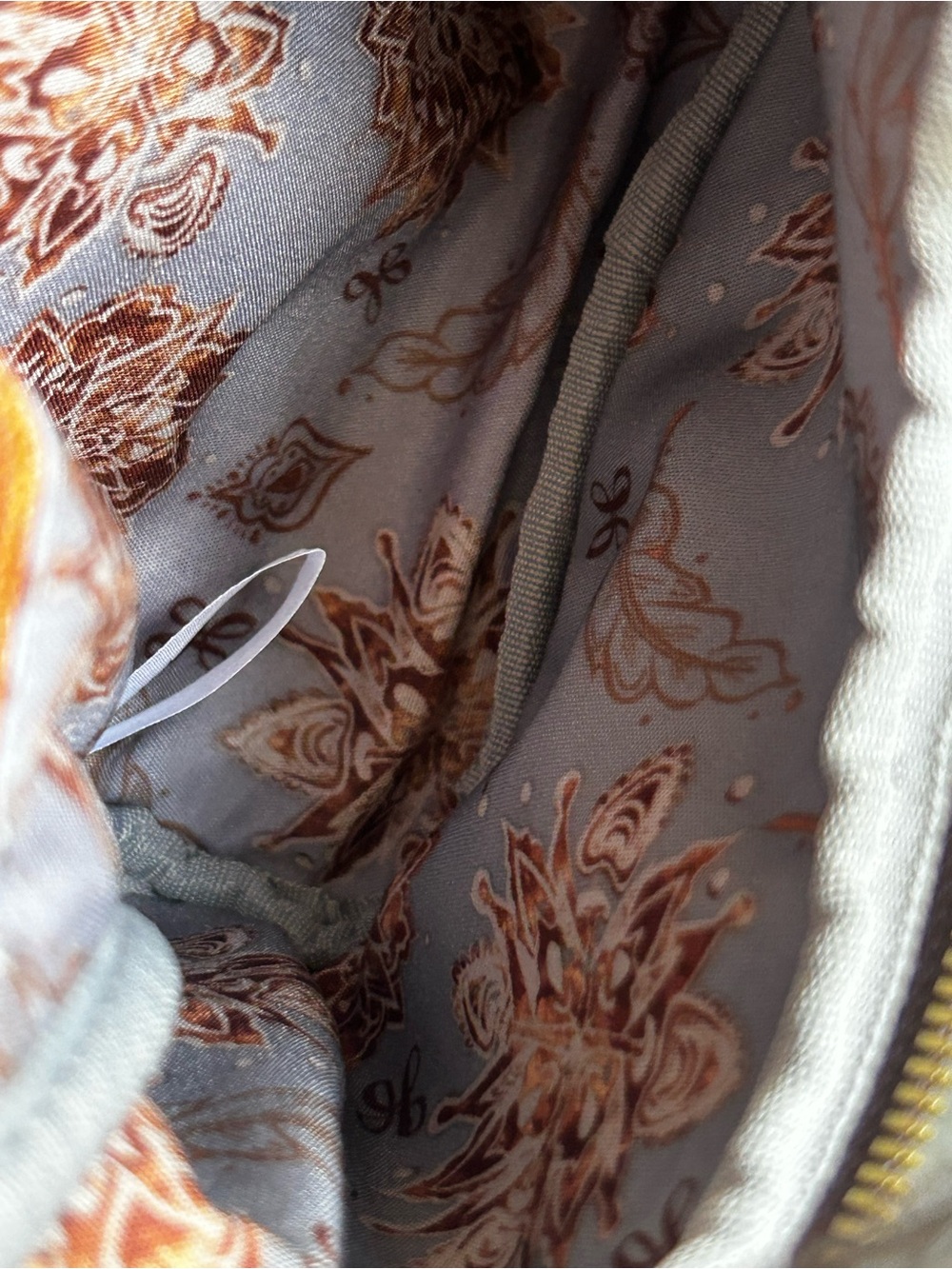 HOBO INTERNATIONAL Fern Metallic Shimmer Crossbody Bag with Brown/Gold Accents - Picture 9 of 17